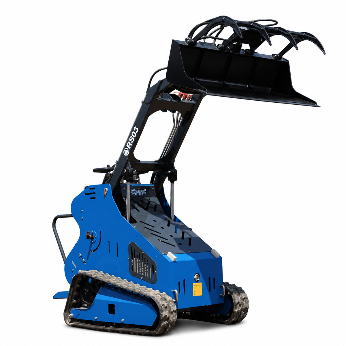 Chargeuse compacte RIPPA RS03 avec godet crocodile pour travaux de chargement