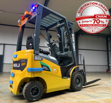 Chariot élévateur HELI lithium 2T avec subvention CNAM CARSAT