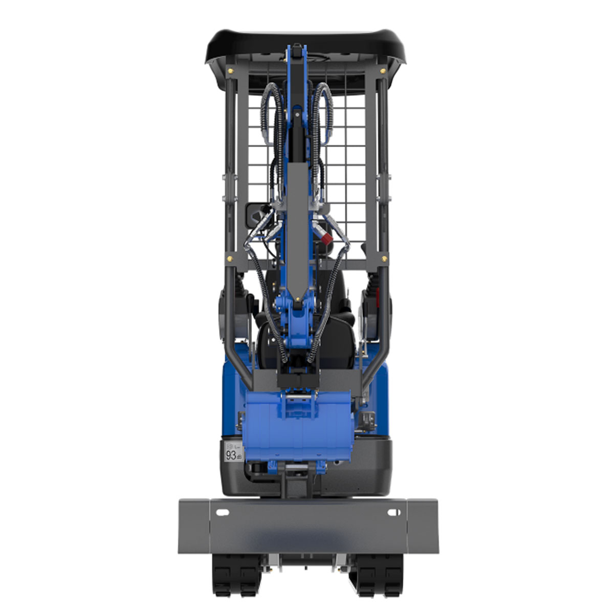 Mini-pelle RIPPA R13 PRO vue avant compacte professionnelle