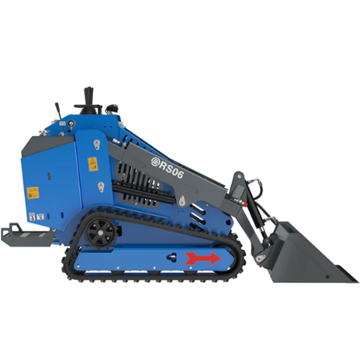 Chargeuse compacte sur chenilles RIPPA RS06 vue trois quarts avant